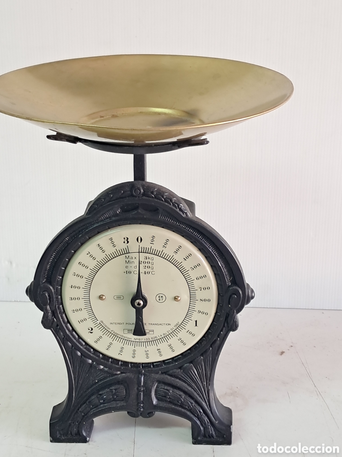 Antig&uuml;edades: Balanza antigua EKS de un solo plato