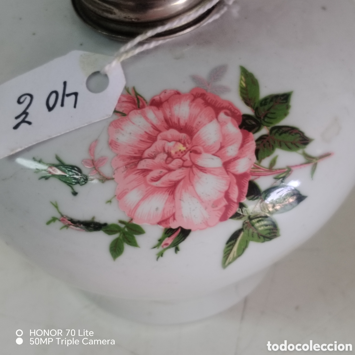 Antig&uuml;edades: Candil antiguo con tulipa - Foto 2