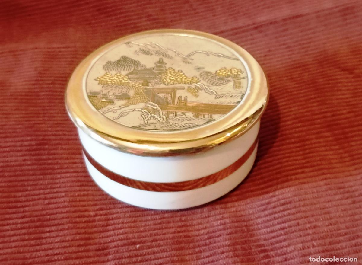 Antig&uuml;edades: Cajita porcelana arte japon&eacute;s Chokin.