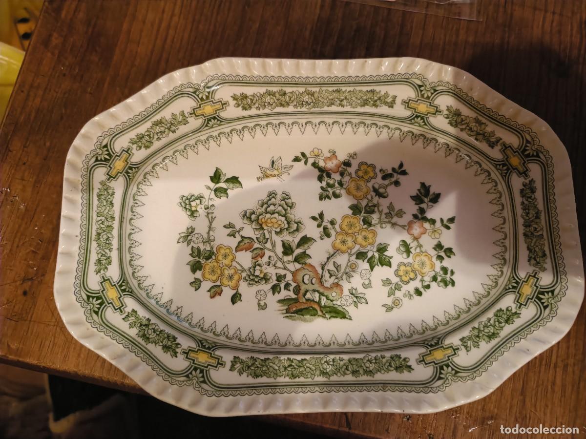 Antig&uuml;edades: Bandeja Peque&ntilde;a Porcelana San Claudio Colecci&oacute;n Kantong Vac&iacute;a-bolsillos