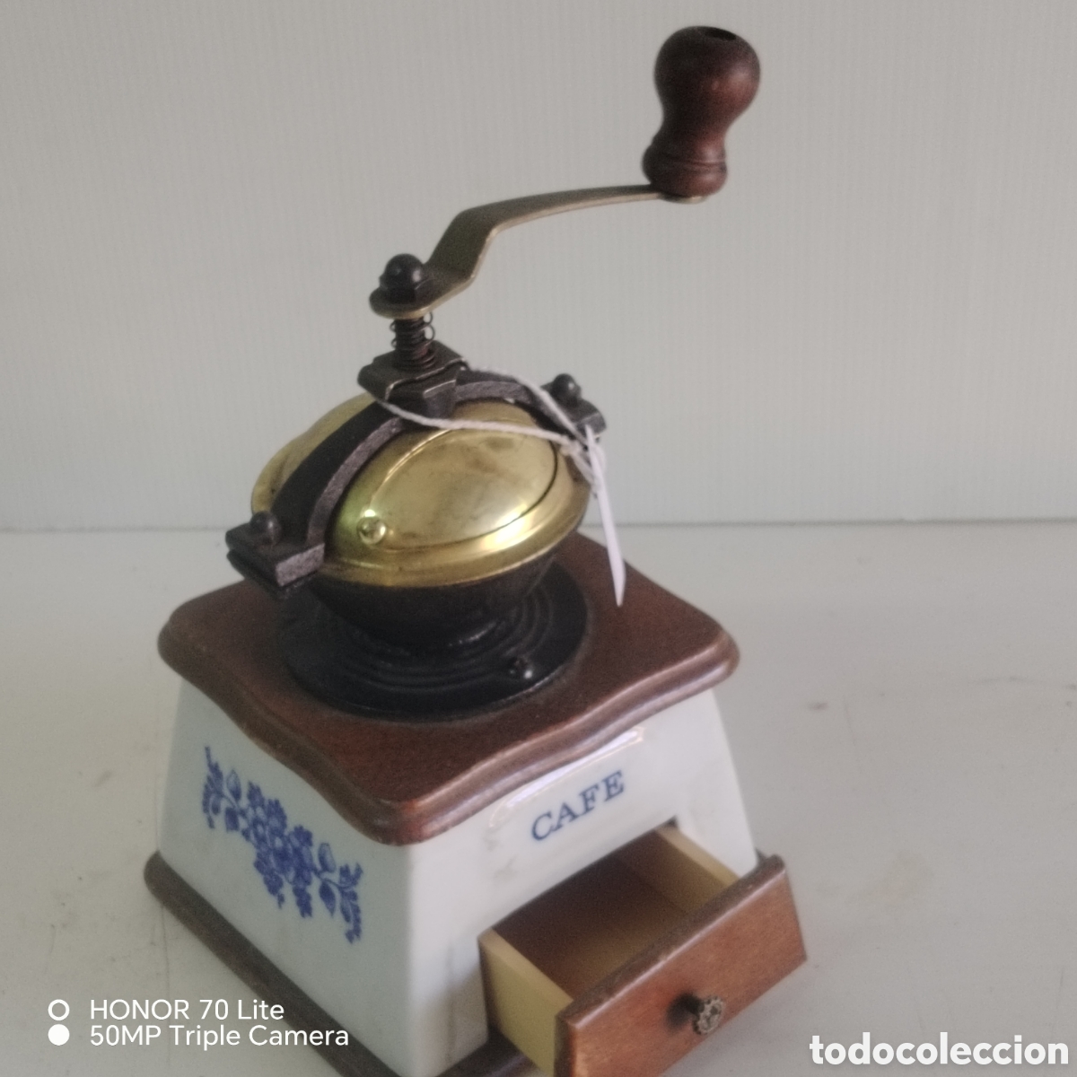 Antig&uuml;edades: Molinillo de caf&eacute; antiguo de porcelana - Foto 2