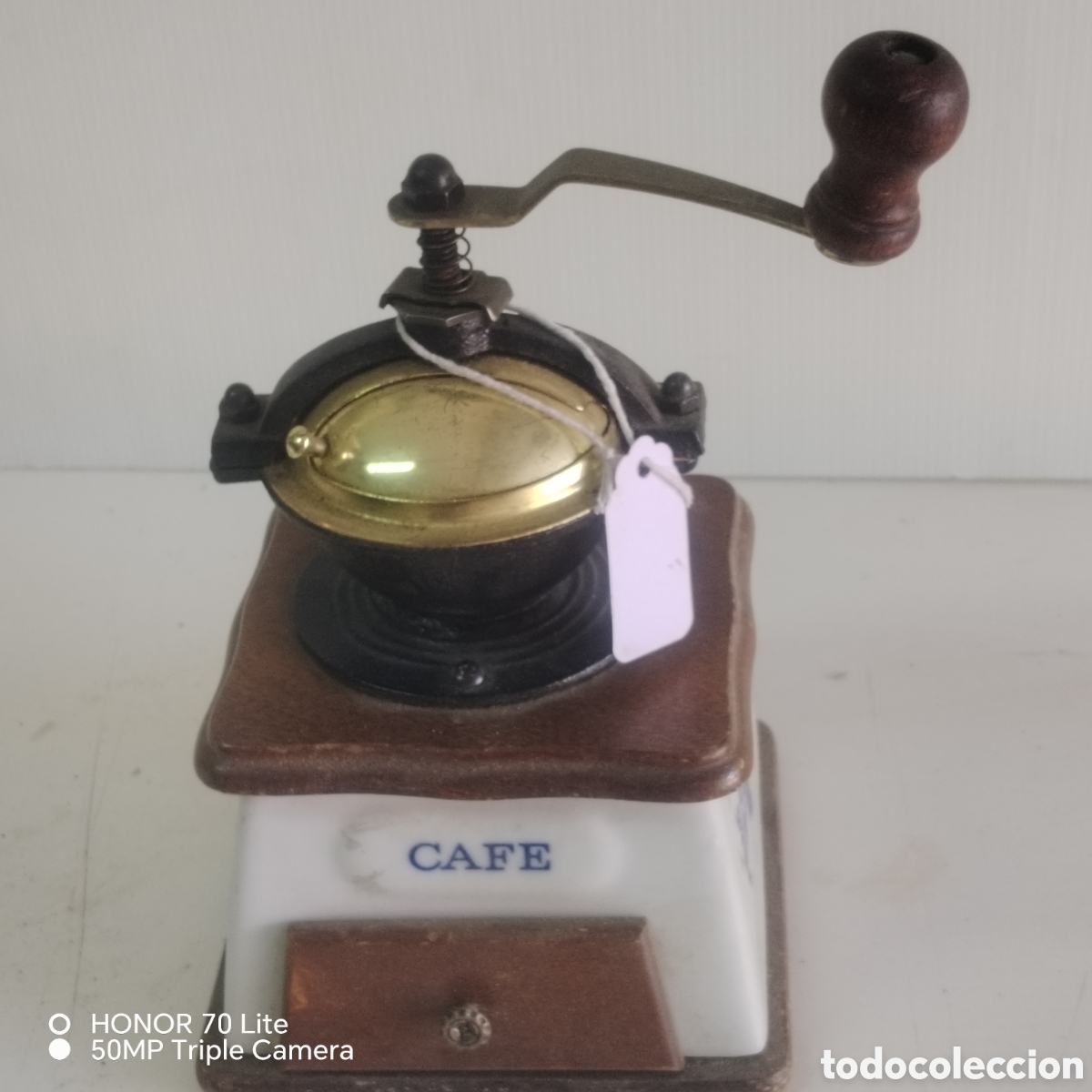 Antig&uuml;edades: Molinillo de caf&eacute; antiguo de porcelana - Foto 1