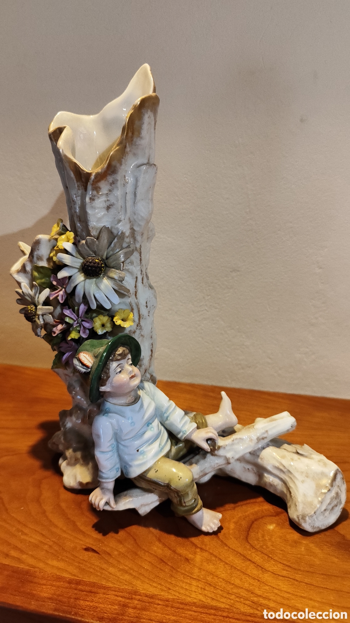 Antig&uuml;edades: Jarron figura de porcelana - Foto 1