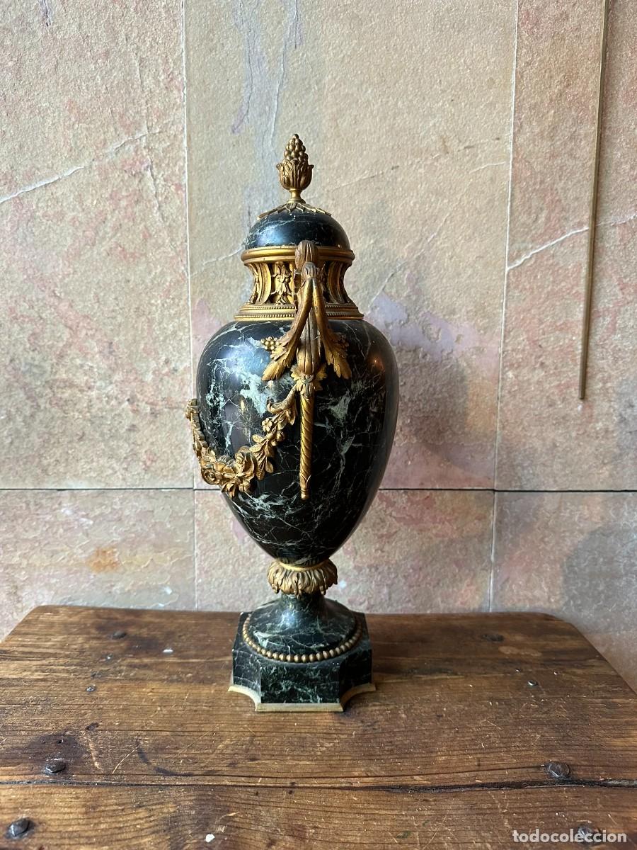 Antig&uuml;edades: JARR&Oacute;N EN M&Aacute;RMOL Y BRONCE NAPOLEON III - Foto 2