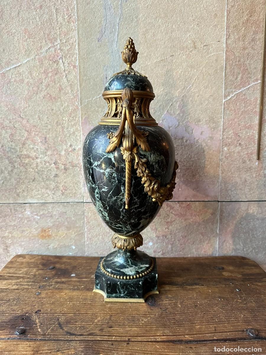 Antig&uuml;edades: JARR&Oacute;N EN M&Aacute;RMOL Y BRONCE NAPOLEON III - Foto 4