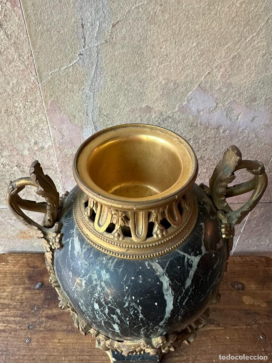 Antig&uuml;edades: JARR&Oacute;N EN M&Aacute;RMOL Y BRONCE NAPOLEON III - Foto 5