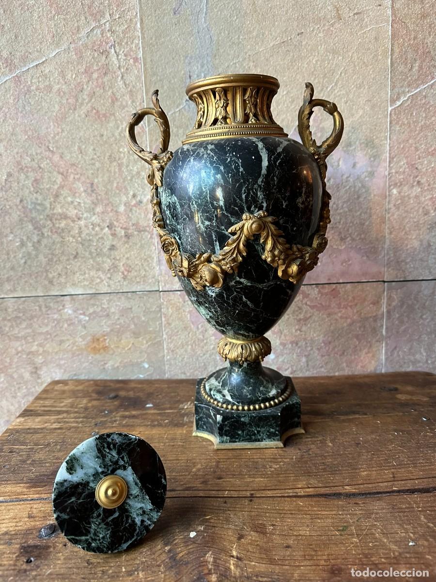 Antig&uuml;edades: JARR&Oacute;N EN M&Aacute;RMOL Y BRONCE NAPOLEON III - Foto 6