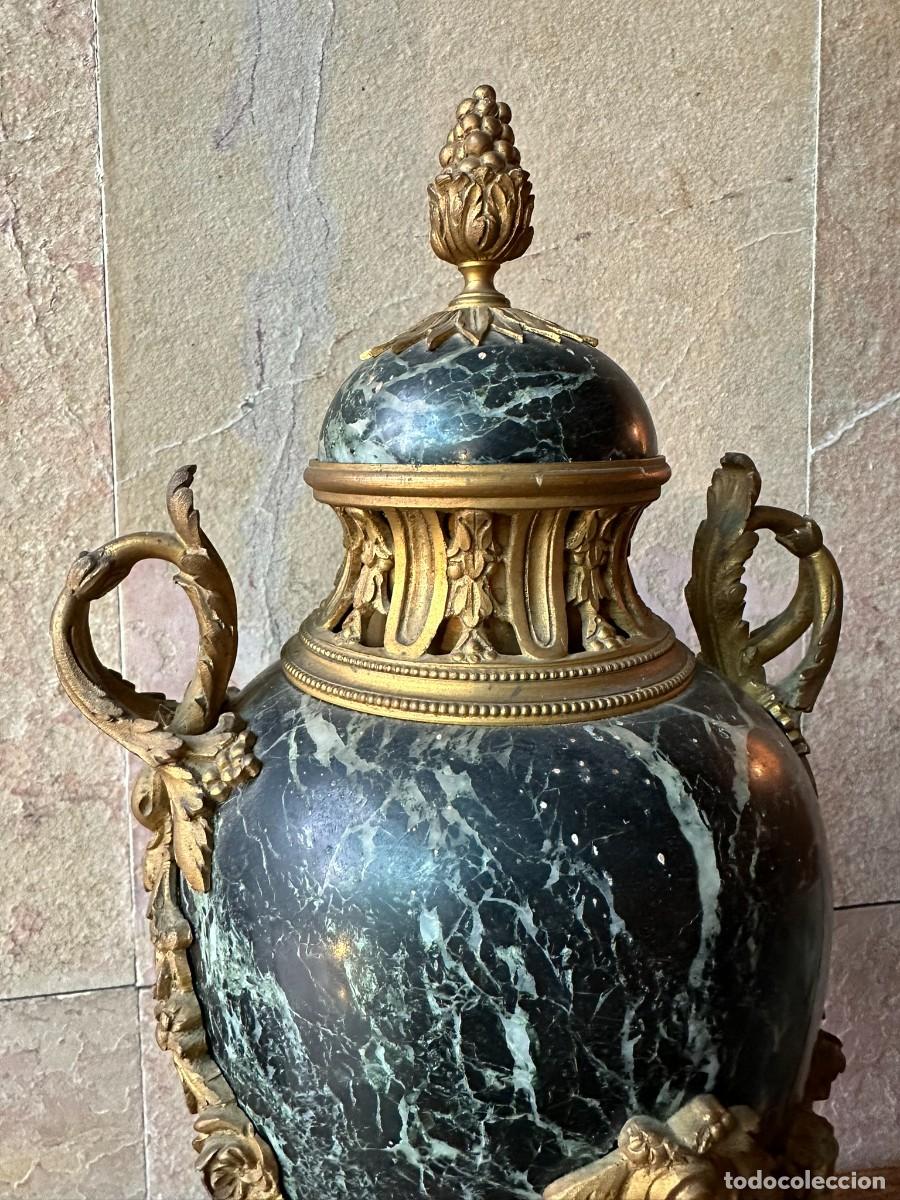 Antig&uuml;edades: JARR&Oacute;N EN M&Aacute;RMOL Y BRONCE NAPOLEON III - Foto 7
