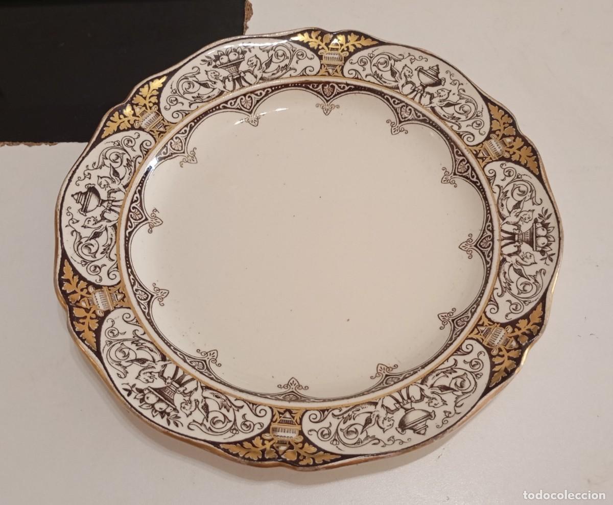 Antig&uuml;edades: RARO PLATO DE CER&Aacute;MICA ANTIGUO DE 1890-00,DE WEDGWOOD, ETRURIA, INGLATERRA