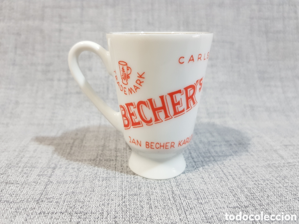 Antig&uuml;edades: JAN BECHER VASO CHUPITO BECHER'S LIQUEUR PORCELANA ANTIGUA CHECOSLOVAQUIA CARLSBAD