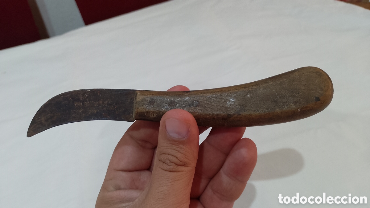 Antig&uuml;edades: Antiguo cuchillo de agricultura de vendimia etc