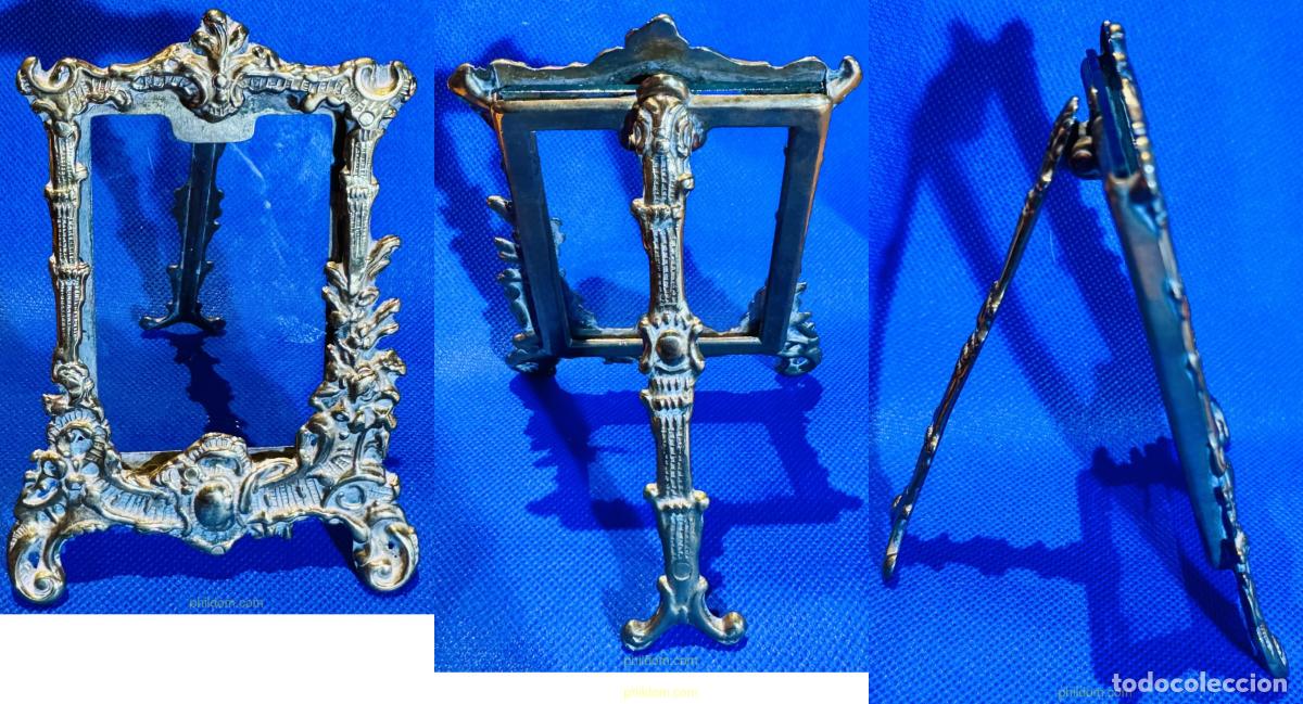 Antig&uuml;edades: ANTIGUO MARCO DE BRONZE. finales s.XIX 12x9cm