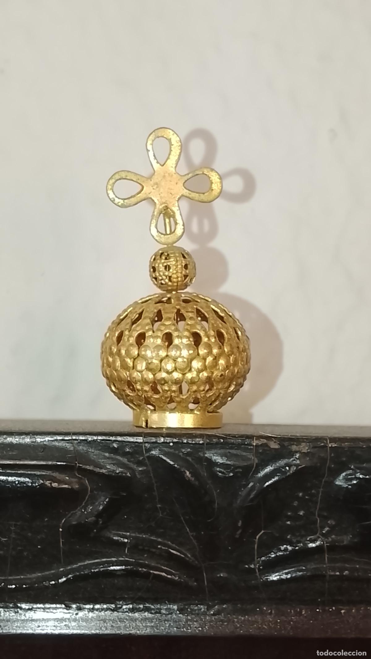 Antig&uuml;edades: antigua corona metal para belenes, ni&ntilde;os jesus, virgen semana santa , miniatura ver fotos
