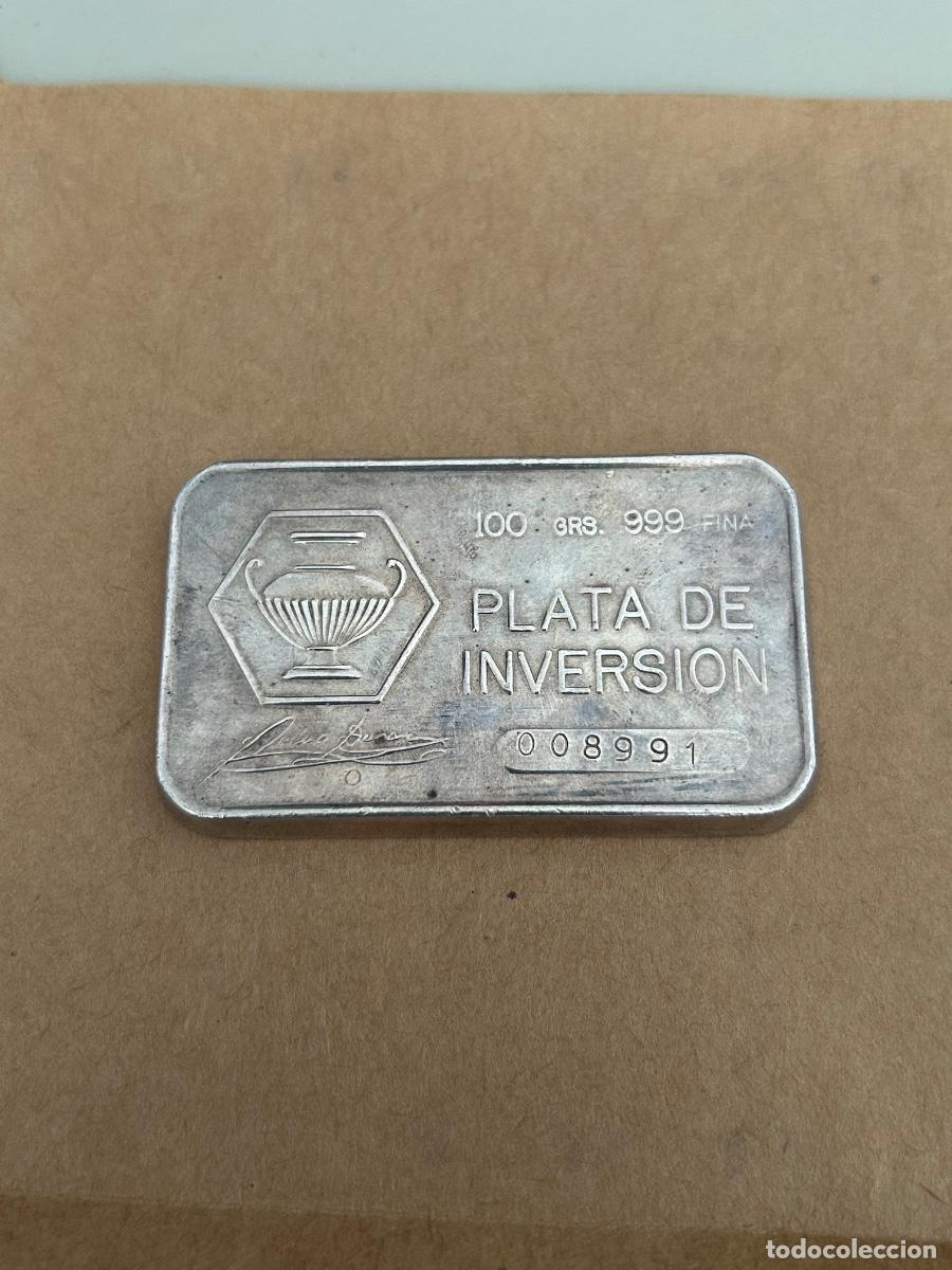 Antig&uuml;edades: PEDRO DURAN PLATA DE INVERSION, 100GRS. 999 FINA NUMERADA 008991