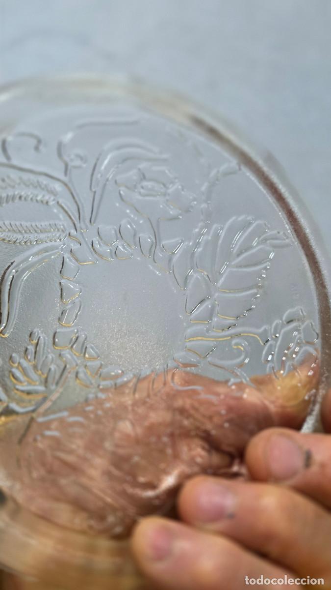 Antig&uuml;edades: plato de cristal labrado - Foto 4
