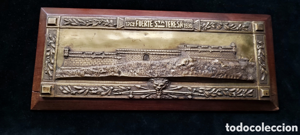 Antig&uuml;edades: Hist&oacute;rico altorrelieve en bronce de la Fortaleza de Santa Teresa en Uruguay