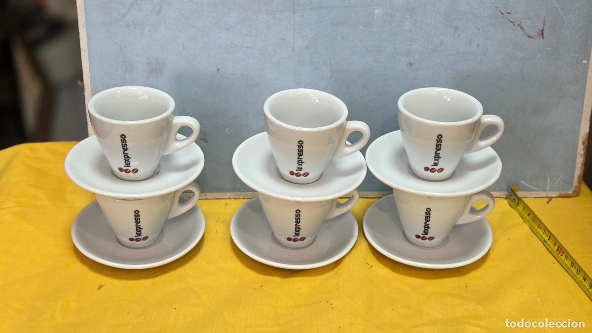 Antig&uuml;edades: 6 tazas de porcelana de losa