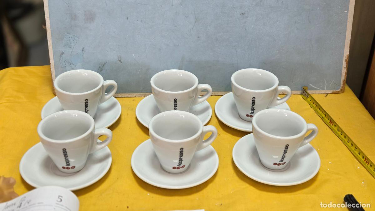 Antig&uuml;edades: 6 tazas de porcelana de losa