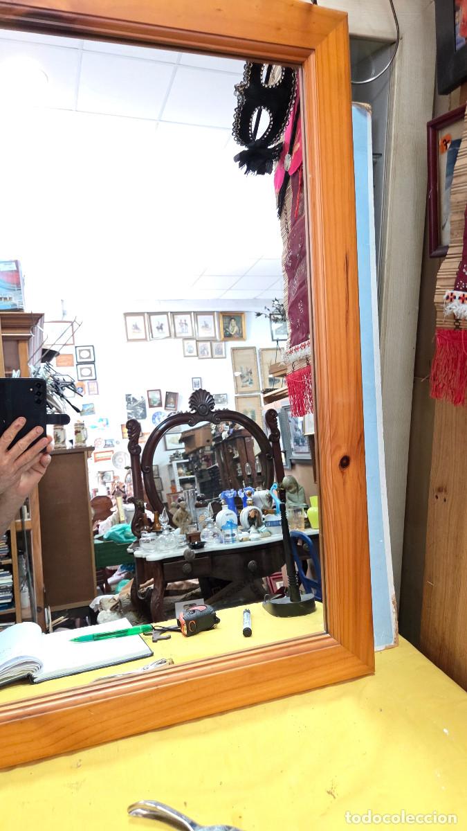 Antig&uuml;edades: espejo de madera provensal - Foto 3