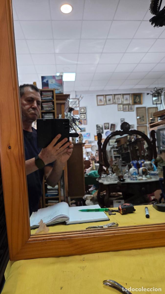 Antig&uuml;edades: espejo de madera provensal - Foto 4