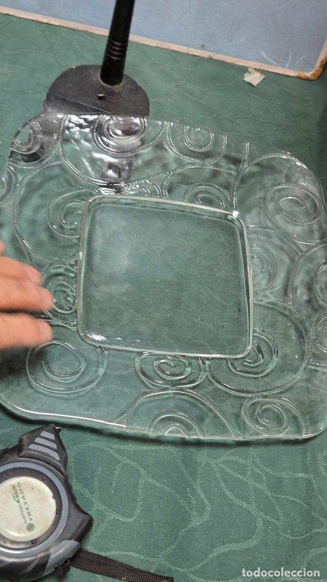Antig&uuml;edades: bandeja de cristal vintage - Foto 2