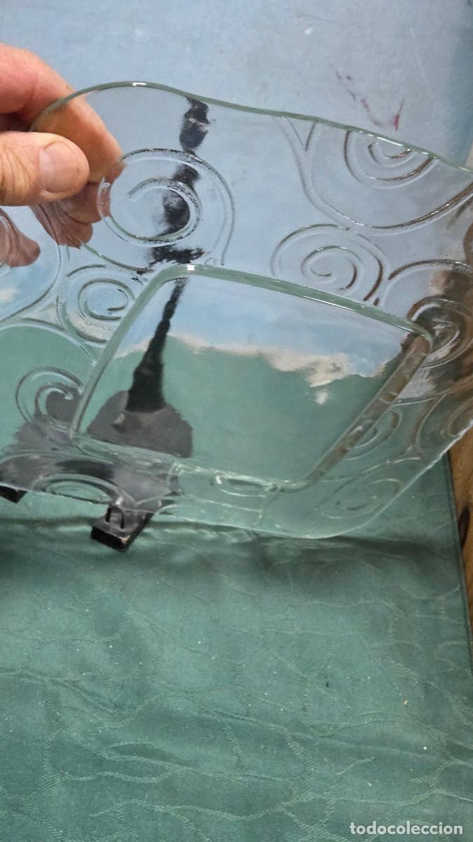 Antig&uuml;edades: bandeja de cristal vintage - Foto 3