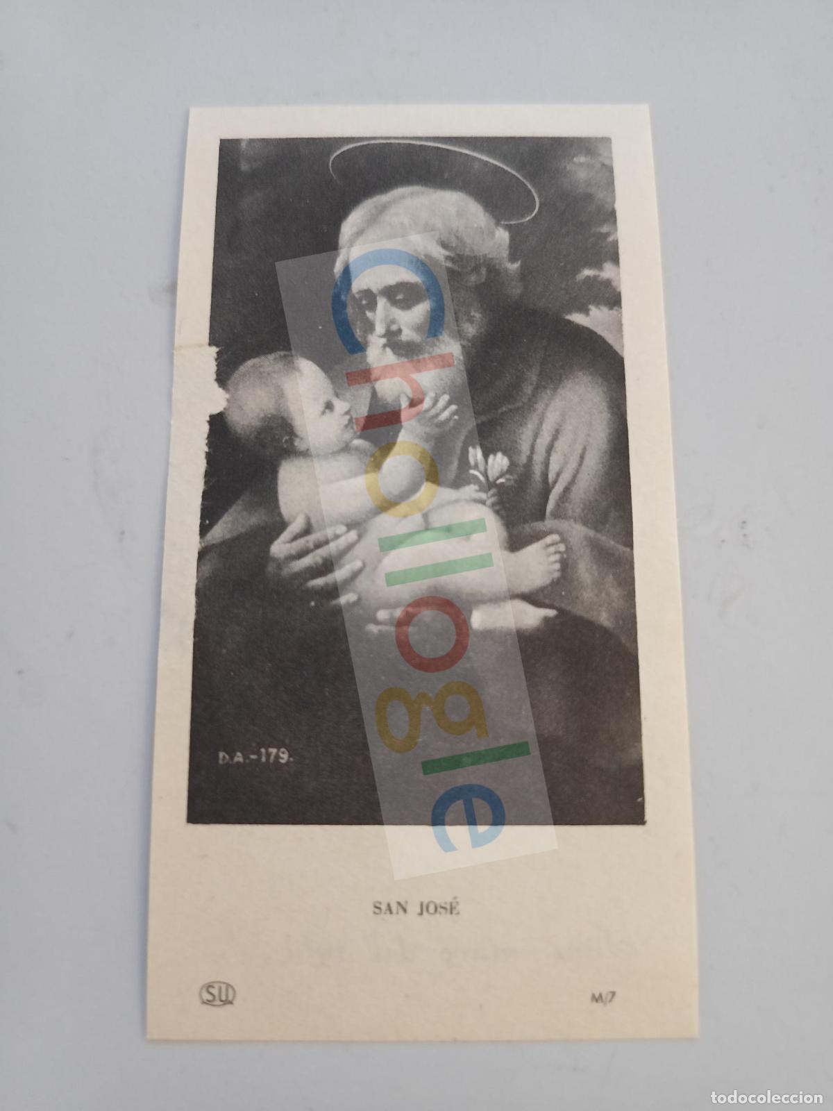 Antig&uuml;edades: Estampita religiosa marzo 1960 1