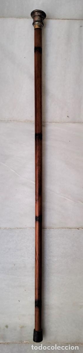 Antig&uuml;edades: BASTON DE PASEO DE MADERA CON PU&Ntilde;O DE METAL VINTAGE. BASTON-14