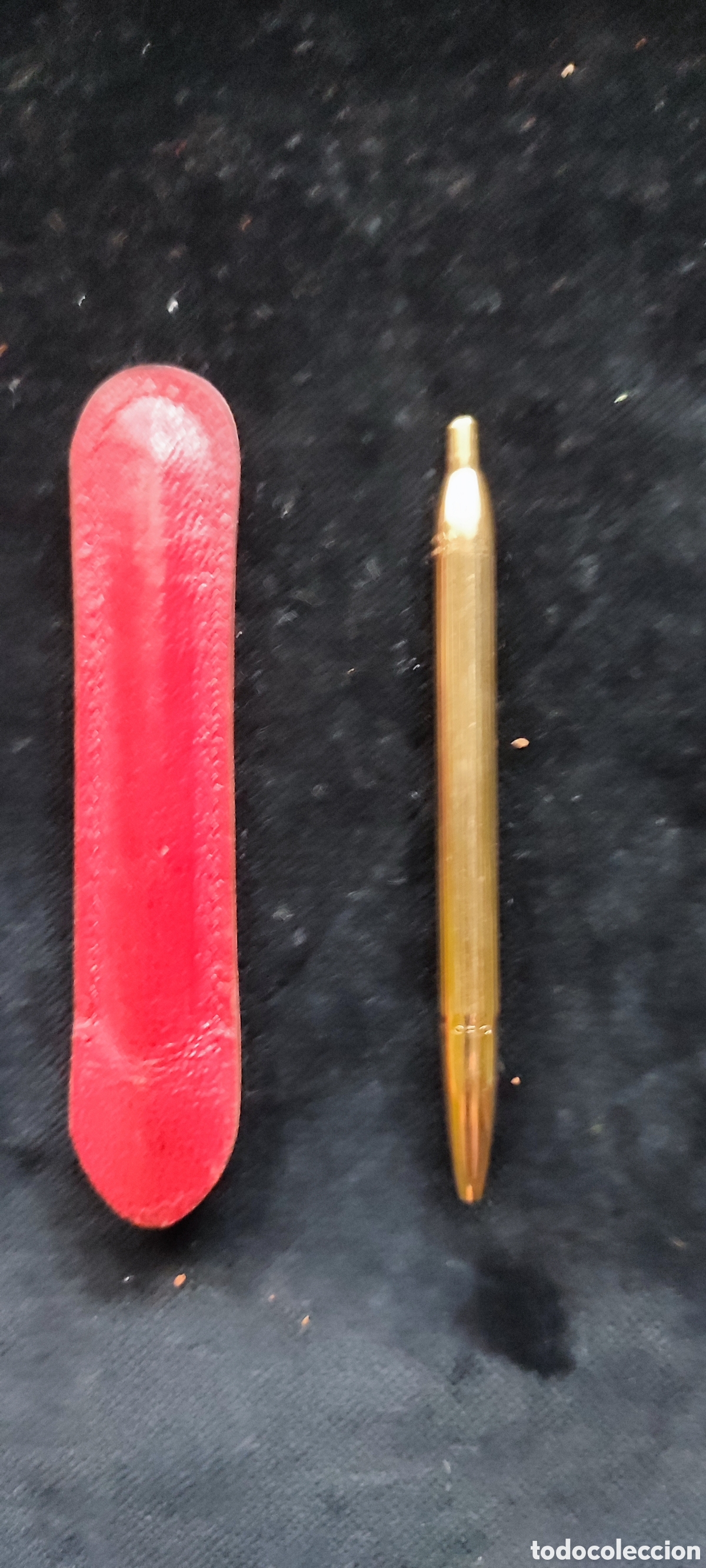 Antig&uuml;edades: Antiguo mini boligrafo Waterman chapado en oro 18 kilates a&ntilde;o 1920