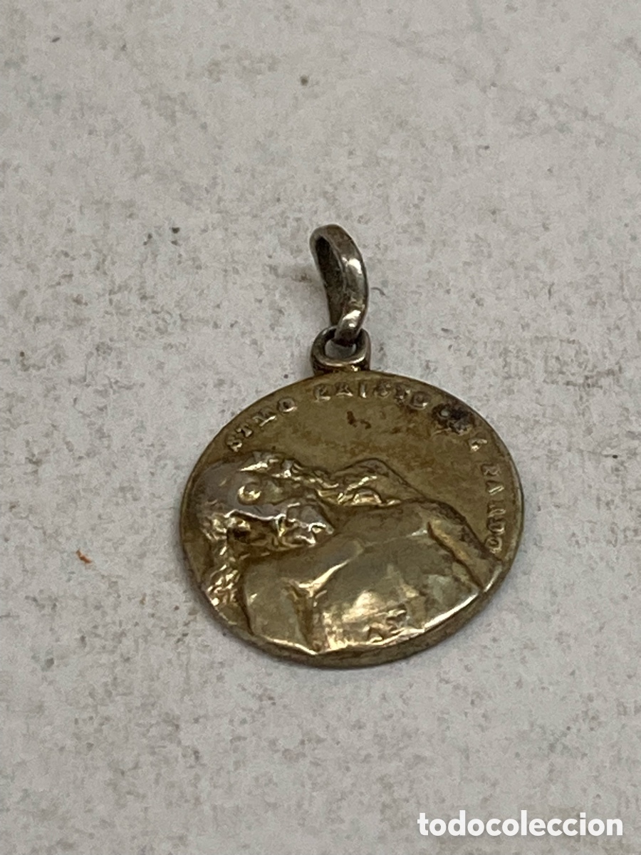 Antig&uuml;edades: Medalla de plata religiosa C598 - Foto 1