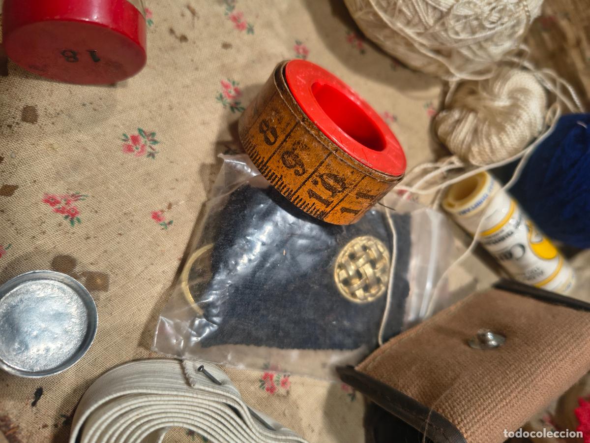 Antig&uuml;edades: Costurero mimbre antiguo - Foto 7