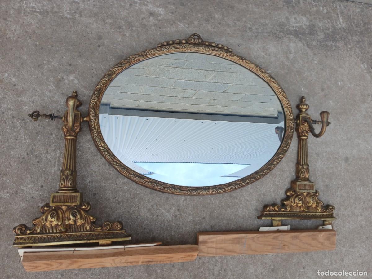 Antig&uuml;edades: Espejo antiguo bronce