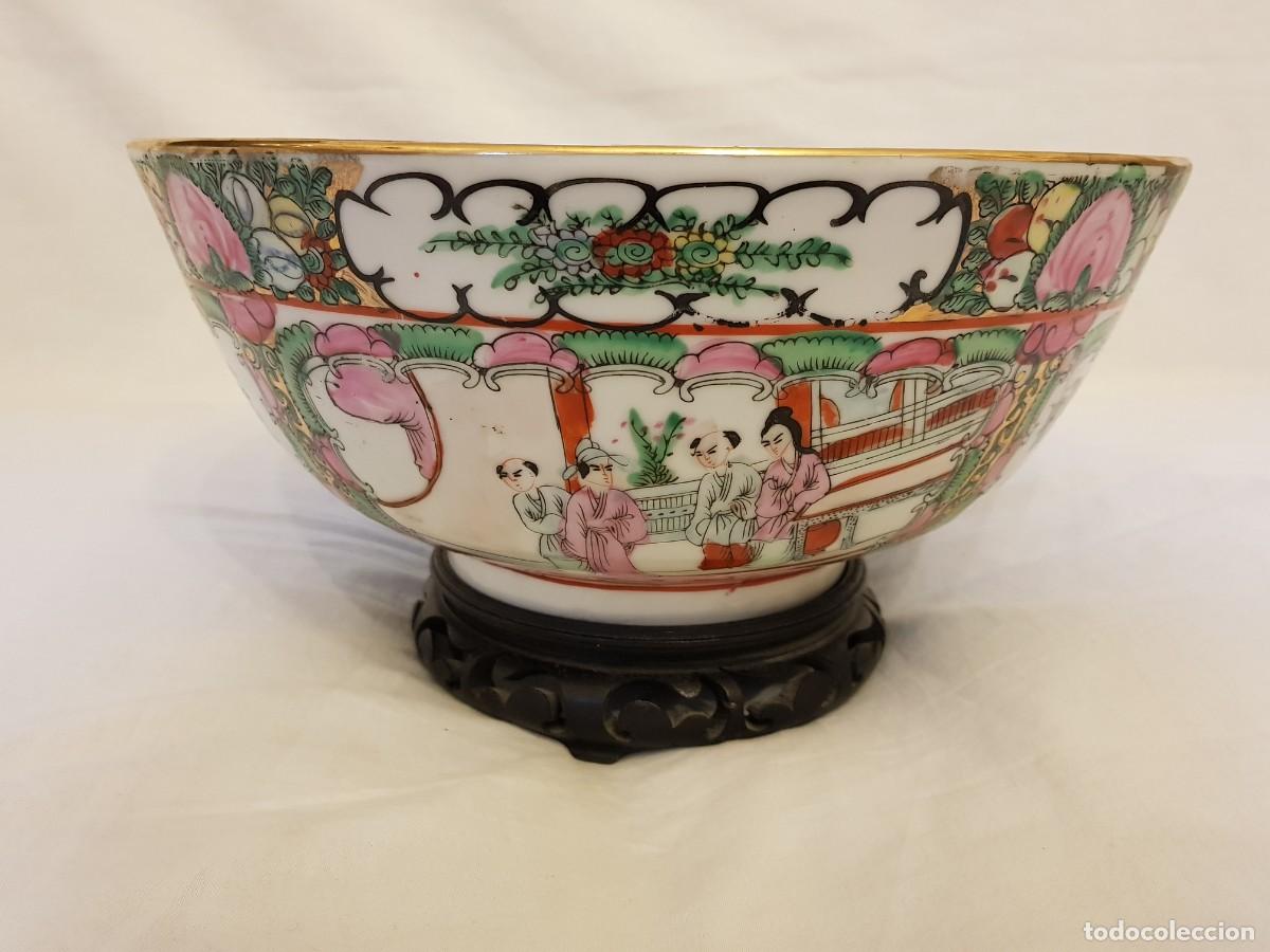 Antig&uuml;edades: Cuenco porcelana de Macao. A&ntilde;os 60