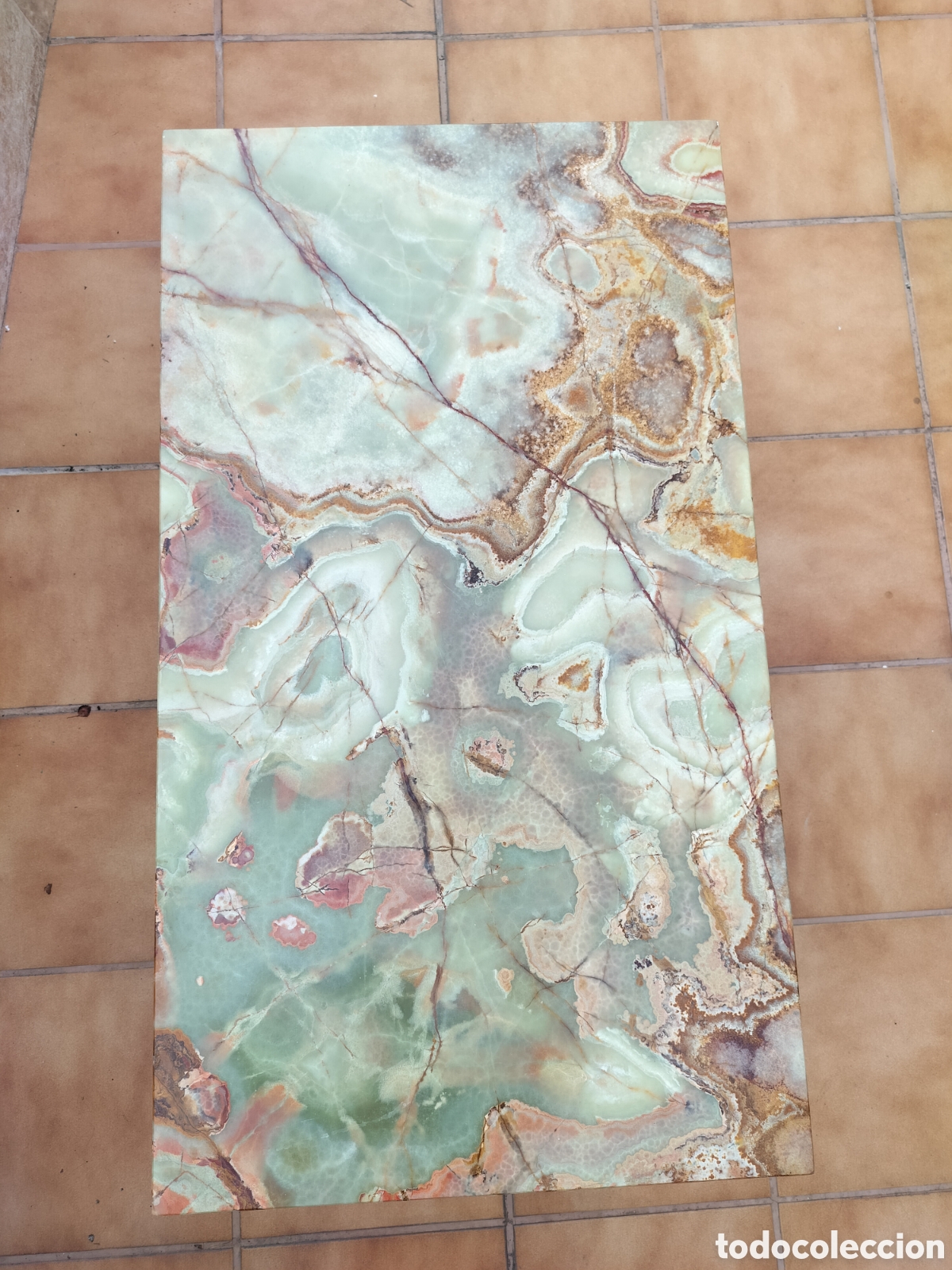Antig&uuml;edades: Mesa baja de Onix y Bronce estilo Luis XV - Foto 6