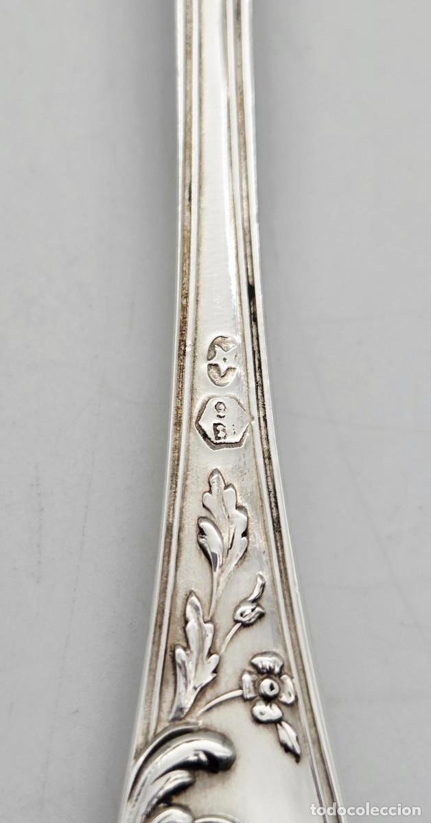 Antig&uuml;edades: Juego de cubiertos en plata con estuche - Foto 8