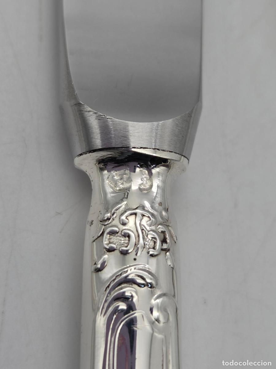 Antig&uuml;edades: Juego de cubiertos en plata con estuche - Foto 9