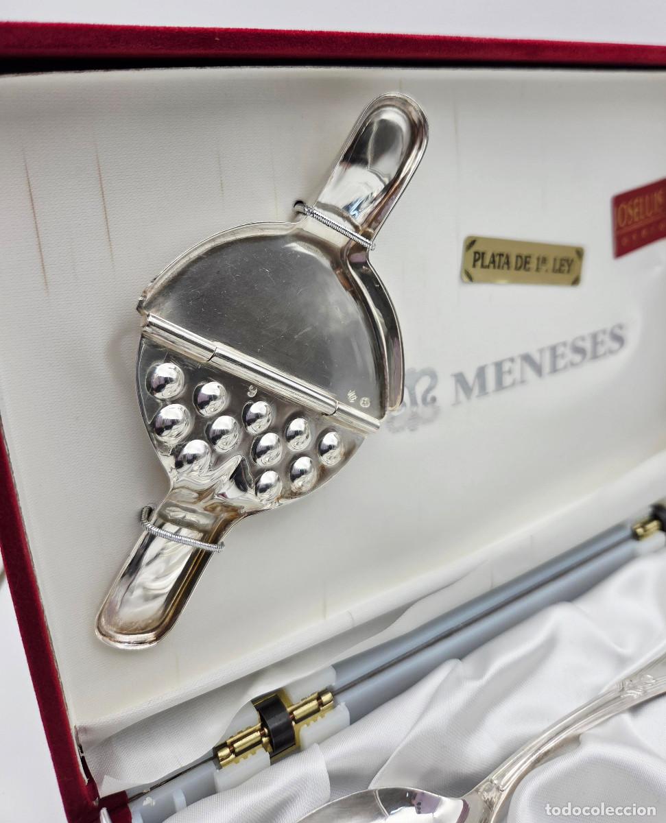 Antig&uuml;edades: Set cubiertos en plata con estuche - Foto 3