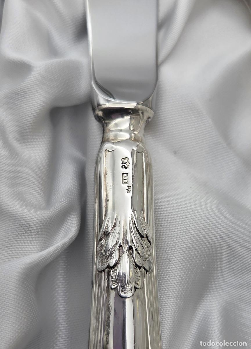 Antig&uuml;edades: Set cubiertos en plata con estuche - Foto 9