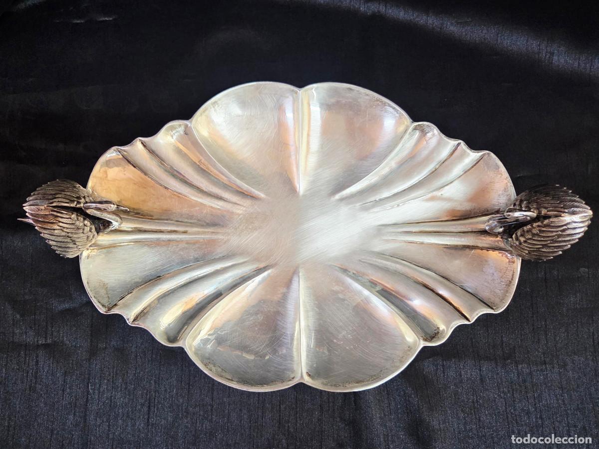 Antig&uuml;edades: Bandeja decorativa en plata - Foto 2