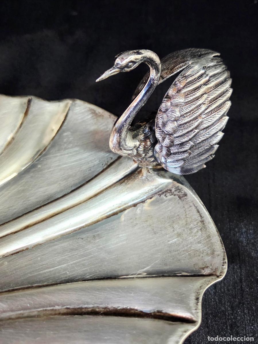 Antig&uuml;edades: Bandeja decorativa en plata - Foto 3