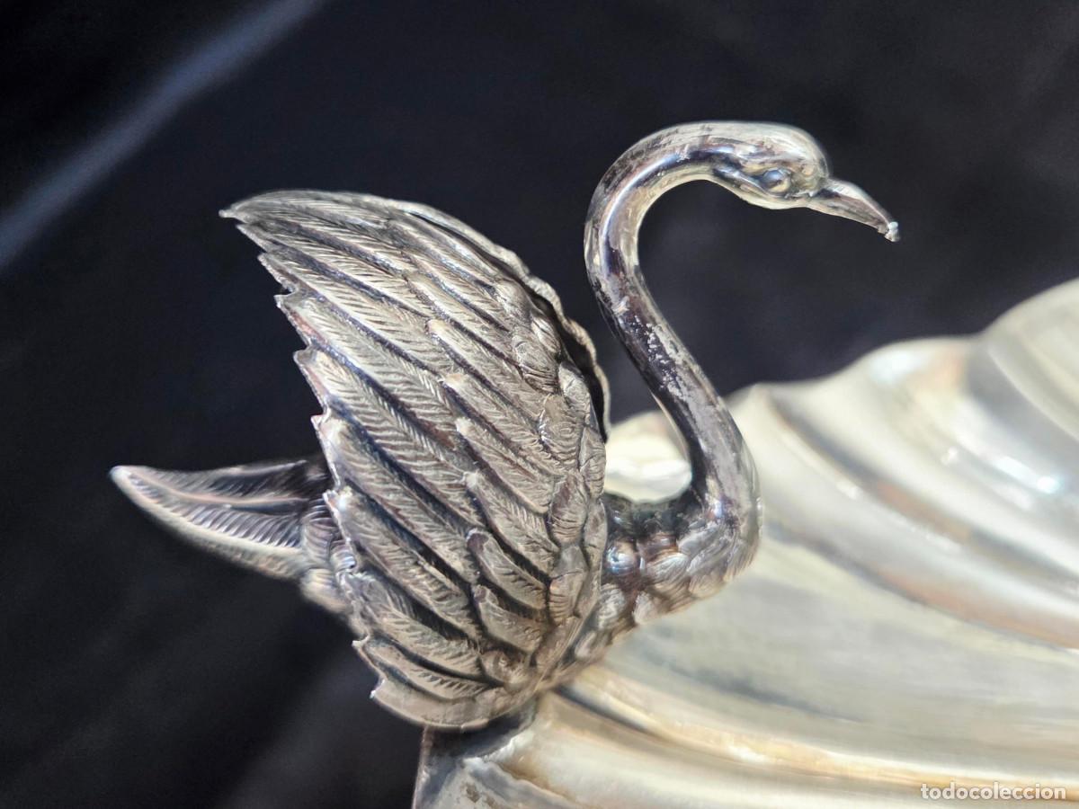 Antig&uuml;edades: Bandeja decorativa en plata - Foto 4