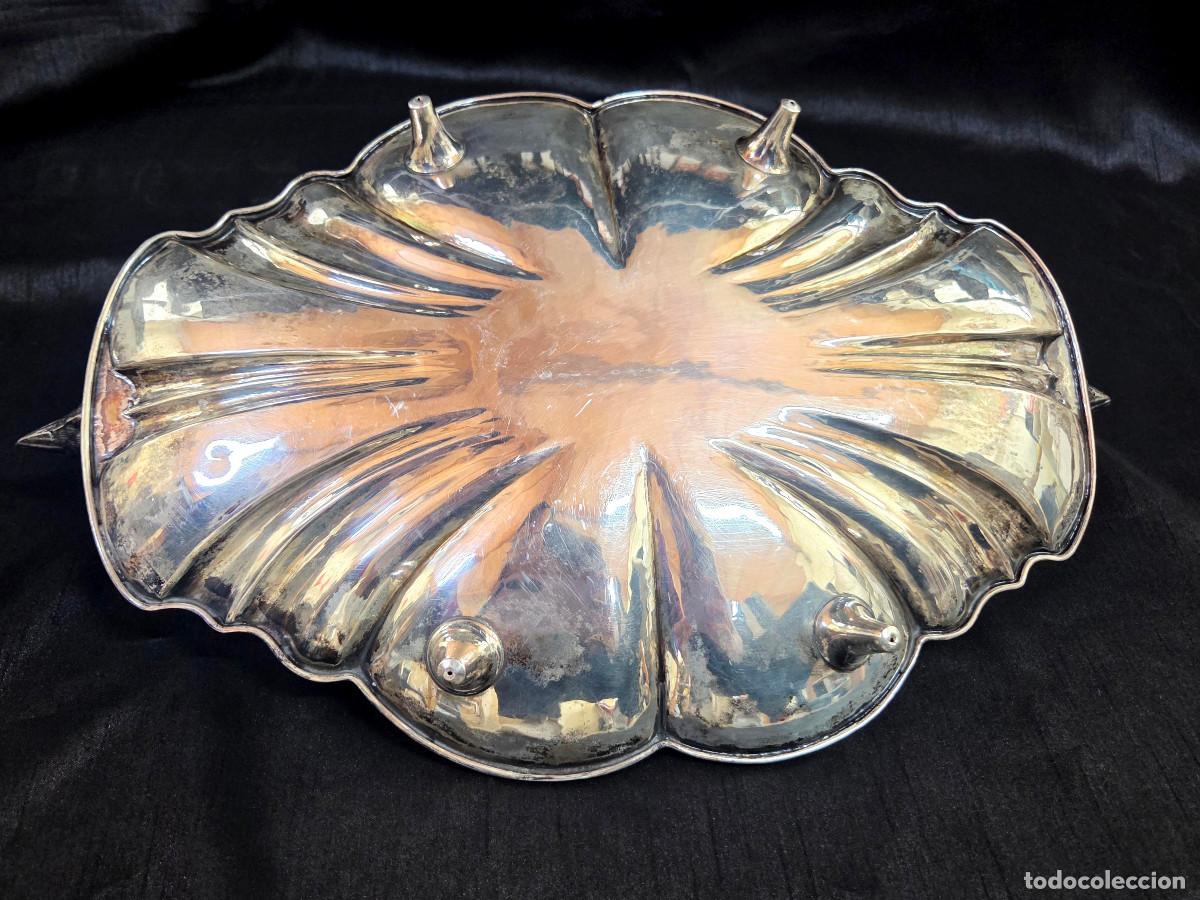 Antig&uuml;edades: Bandeja decorativa en plata - Foto 6