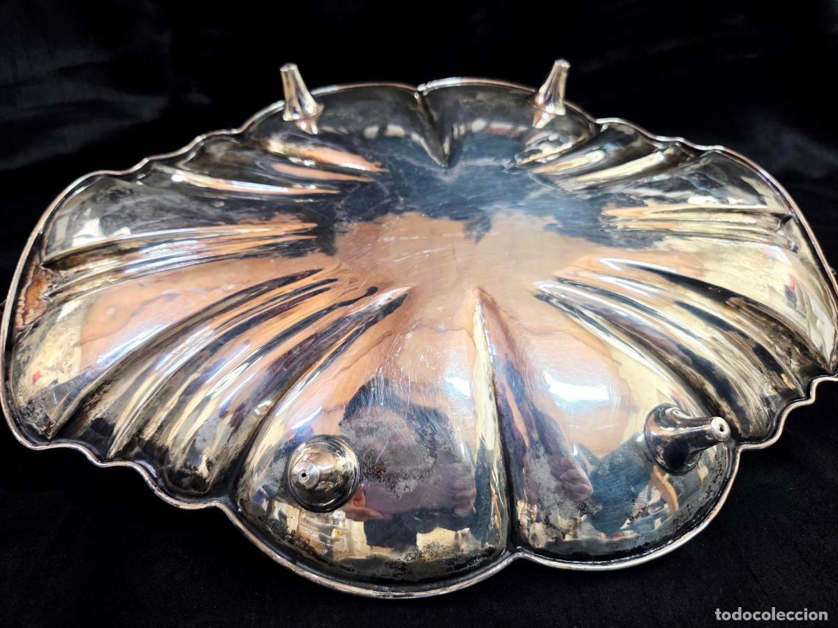 Antig&uuml;edades: Bandeja decorativa en plata - Foto 7