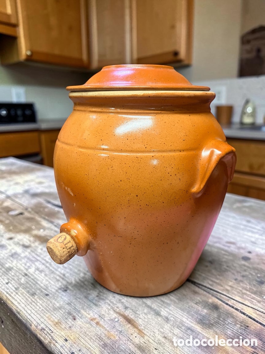 Antig&uuml;edades: Antiguo vinagrero de cer&aacute;mica