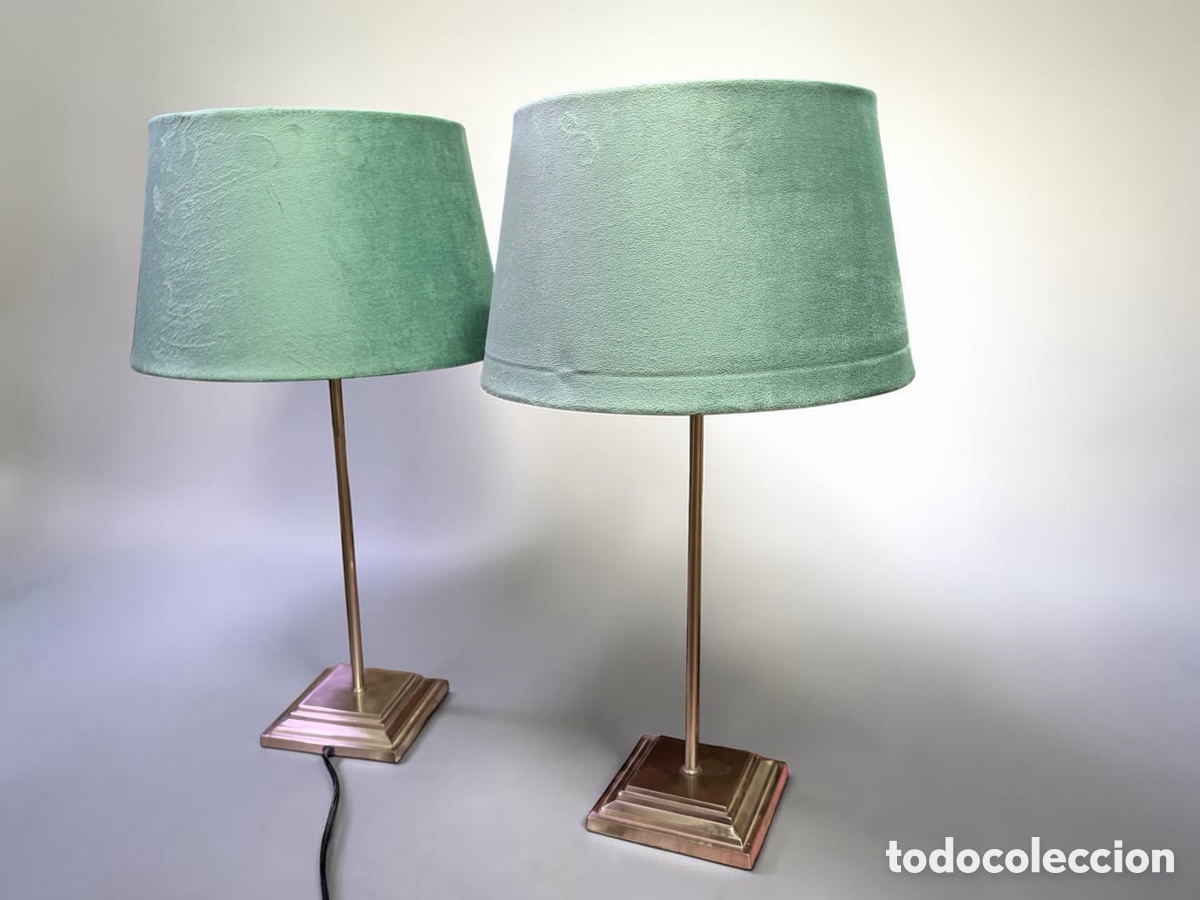 Antig&uuml;edades: Pareja de l&aacute;mparas estilo Hollywood Regency