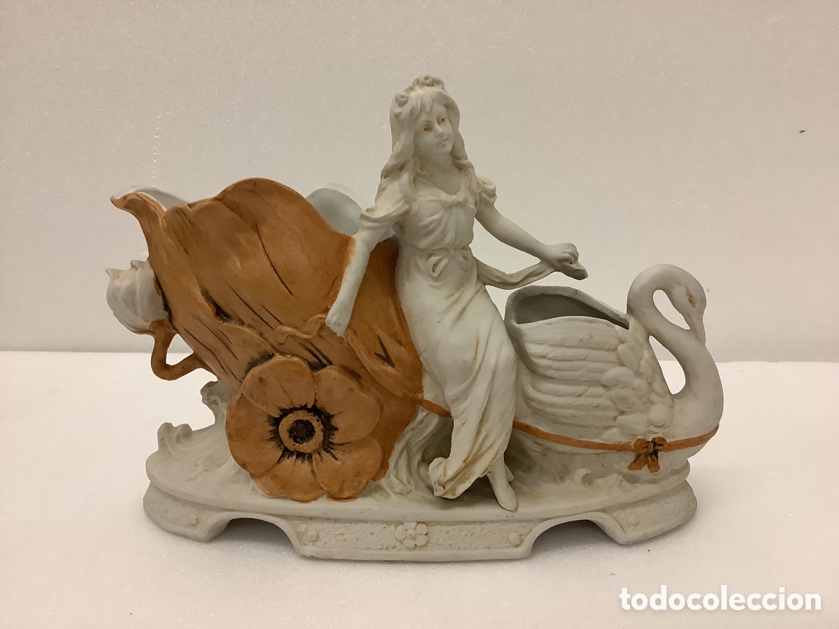 Antig&uuml;edades: Figura de porcelana Biscuit