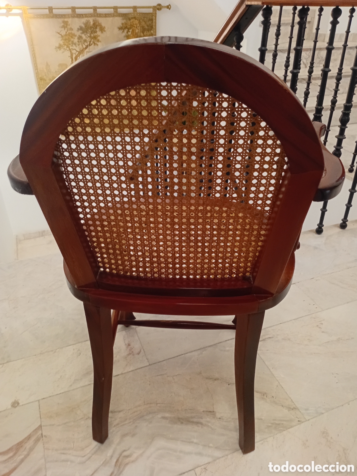 Antig&uuml;edades: SILLON DE MADERA DE CAOBILLA - Foto 3