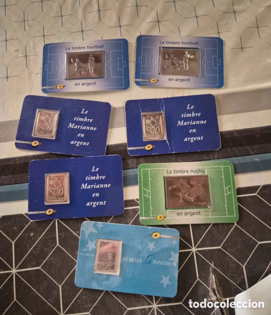Antiguidades: Lote sellos plata fina 999