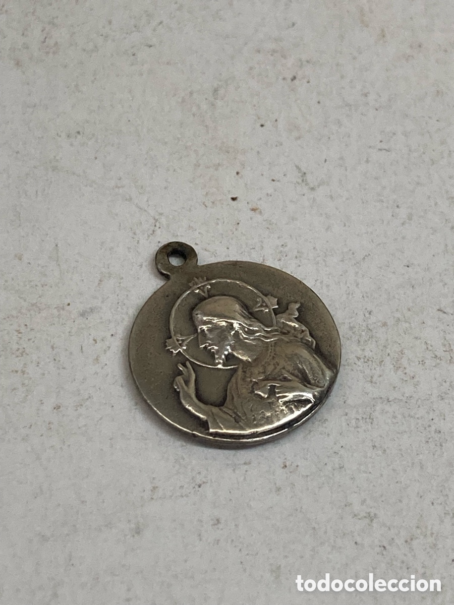 Antig&uuml;edades: Medalla de plata religiosa C599 - Foto 1