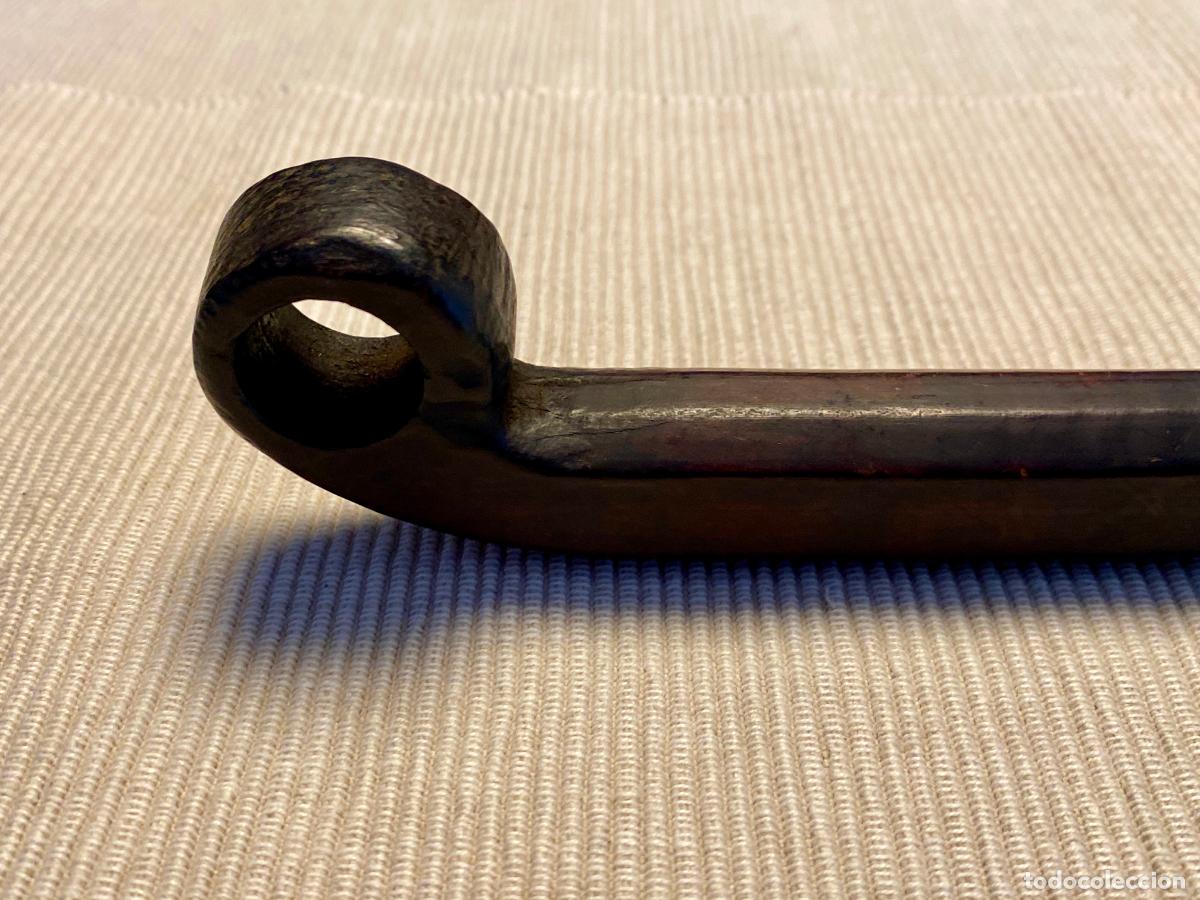 Antig&uuml;edades: ANTIGUA ESP&Aacute;TULA / CUCHILLO DE MADERA - Foto 4